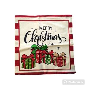 4pc set. Christmas Throw Pillow Covers.